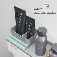 Load image into Gallery viewer, Magnetic Adsorption Toothbrush Holder Inverted Cup Wall Mount Bathroom Cleanser Storage Rack Bathroom Accessories Set